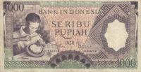 p62 from Indonesia: 1000 Rupiah from 1958