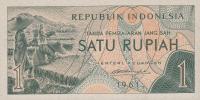 p78a from Indonesia: 1 Rupiah from 1961