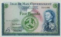 p26b from Isle of Man: 5 Pounds from 1961