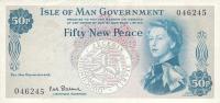 p27a from Isle of Man: 50 New Pence from 1969