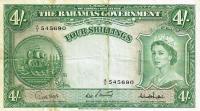 Gallery image for Bahamas p13c: 4 Shillings from 1953