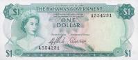 p18a from Bahamas: 1 Dollar from 1965