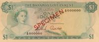 p18s from Bahamas: 1 Dollar from 1965