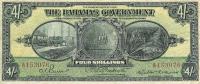 Gallery image for Bahamas p2b: 4 Shillings