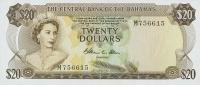 p39b from Bahamas: 20 Dollars from 1974