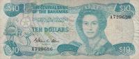 p46a from Bahamas: 10 Dollars from 1974