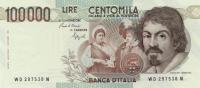 p110b from Italy: 100000 Lire from 1983