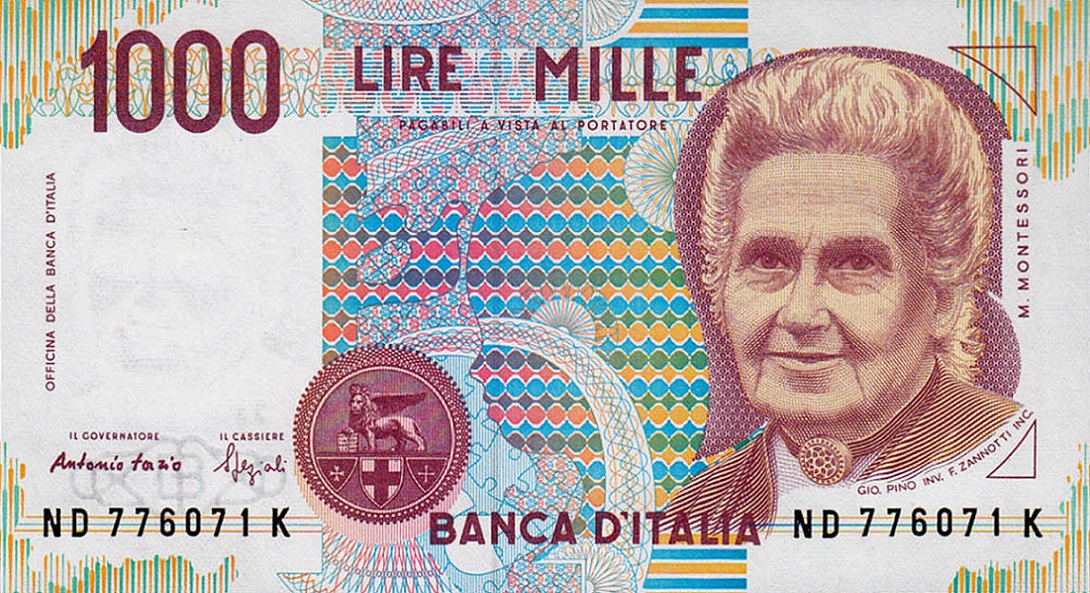 Front of Italy p114b: 1000 Lire from 1990