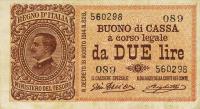 p37b from Italy: 2 Lire from 1914