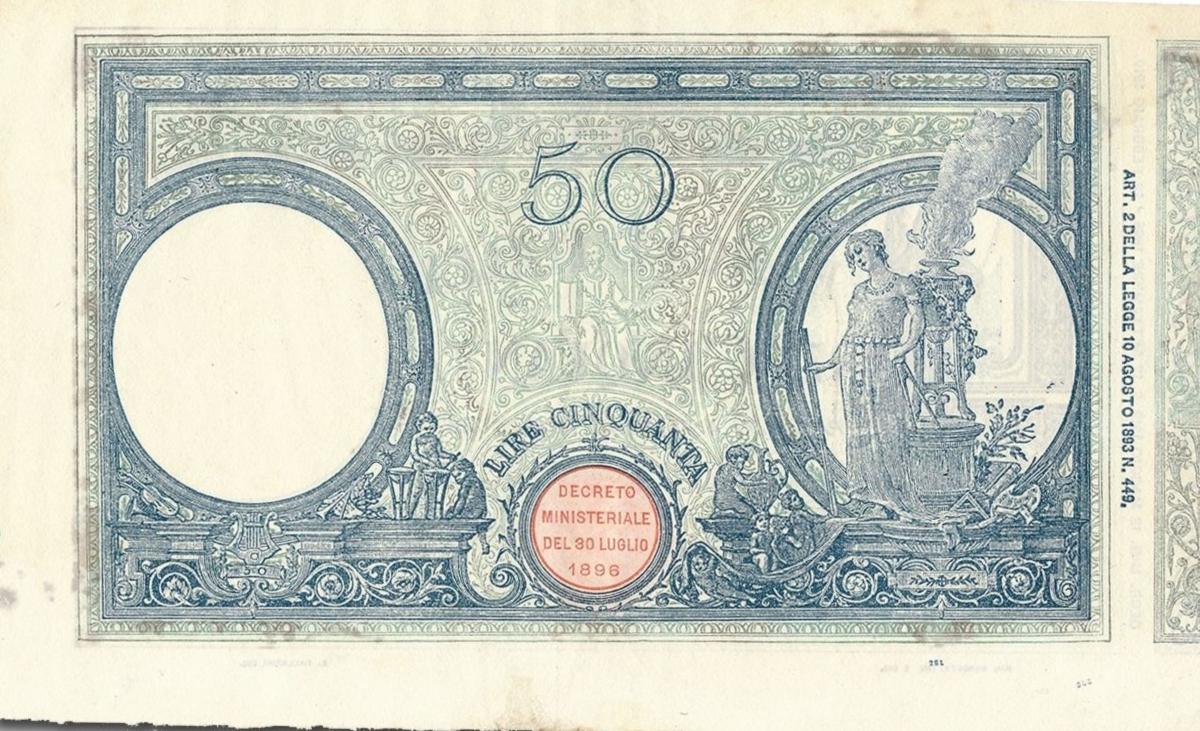 Back of Italy p38d: 50 Lire from 1919