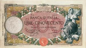 p45 from Italy: 500 Lire from 1919