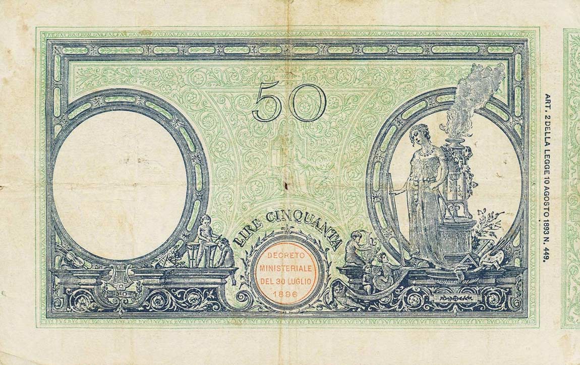 Back of Italy p47a: 50 Lire from 1928