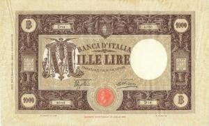 p52c from Italy: 1000 Lire from 1932