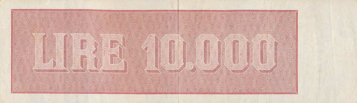 Back of Italy p87b: 10000 Lire from 1949