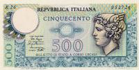 p94a from Italy: 500 Lire from 1974