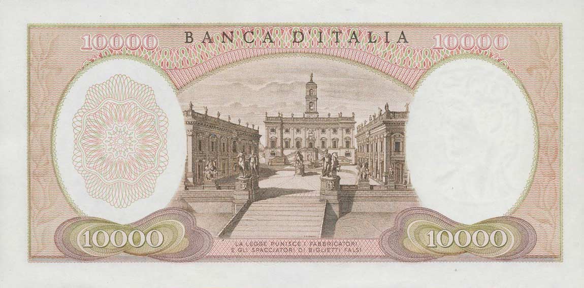 Back of Italy p97f: 10000 Lire from 1973