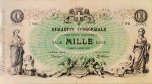 p9 from Italy: 1000 Lire from 1874