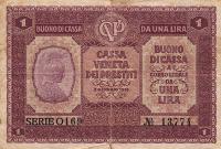 pM4 from Italy: 1 Lira from 1918