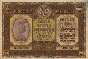 pM9 from Italy: 1000 Lire from 1918