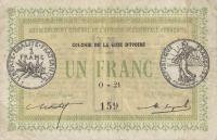 p2a from Ivory Coast: 1 Franc from 1917