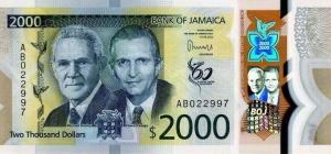 p100 from Jamaica: 2000 Dollars from 2022