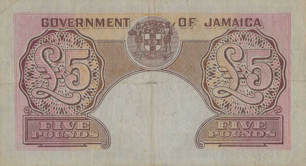 Back of Jamaica p43: 5 Pounds from 1952