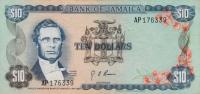 p62a from Jamaica: 10 Dollars from 1976