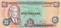 Gallery image for Jamaica p66: 5 Dollars