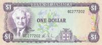 p68Aa from Jamaica: 1 Dollar from 1985