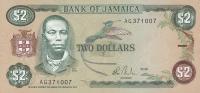 p69a from Jamaica: 2 Dollars from 1985