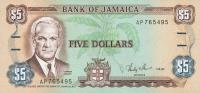 p70b from Jamaica: 5 Dollars from 1987