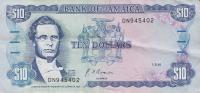 p71d from Jamaica: 10 Dollars from 1991