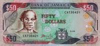 p73f from Jamaica: 50 Dollars from 1999