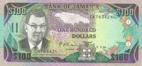 p75a from Jamaica: 100 Dollars from 1991