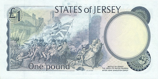 Back of Jersey p11b: 1 Pound from 1976