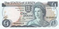 p11b from Jersey: 1 Pound from 1976