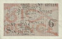 p1a from Jersey: 6 Pence from 1941