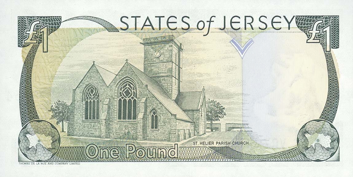 Back of Jersey p26a: 1 Pound from 2000