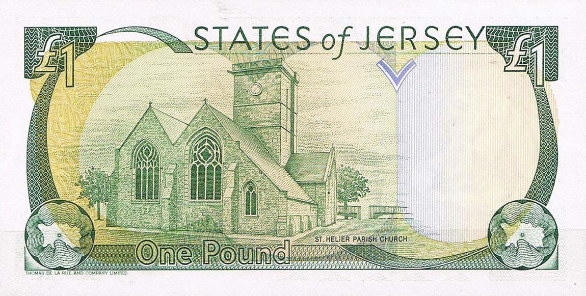 Back of Jersey p26b: 1 Pound from 2000