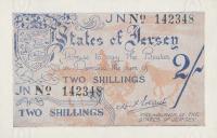 Gallery image for Jersey p3a: 2 Shillings