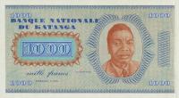 p10r from Katanga: 1000 Francs from 1960