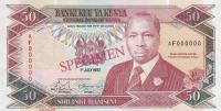 p26s from Kenya: 50 Shillings from 1990