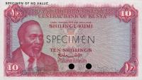 p2ct from Kenya: 10 Shillings from 1966