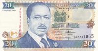 p35a2 from Kenya: 20 Shillings from 1996