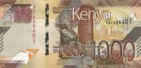 p56a from Kenya: 1000 Shillings from 2019