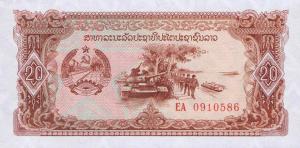 Gallery image for Laos p28r: 20 Kip