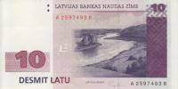 Gallery image for Latvia p44a: 10 Latu from 1992
