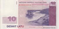 p54 from Latvia: 10 Latu from 2008