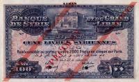 p14s from Lebanon: 100 Livres from 1939