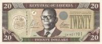 Gallery image for Liberia p28b: 20 Dollars